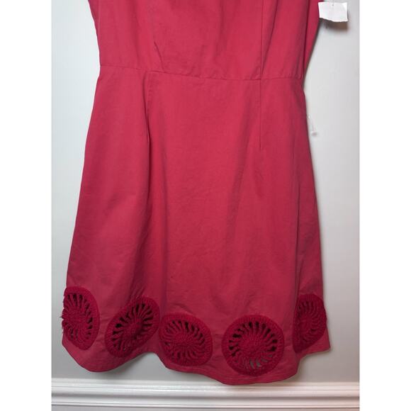 Elexiay Kogi Crochet Embellished A-Line Minidress red Size L NWT READ - Picture 7 of 16